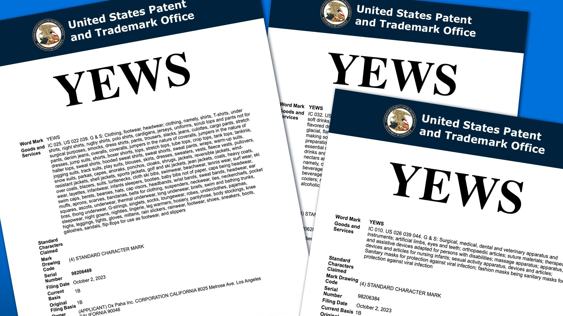 Ye's Next Venture? Unpacking the 'YEWS' Trademark Filing