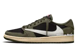 Travis Scott's Upcoming Sneaker Masterpiece: The 'Black Olive' Jordan 1 Low
