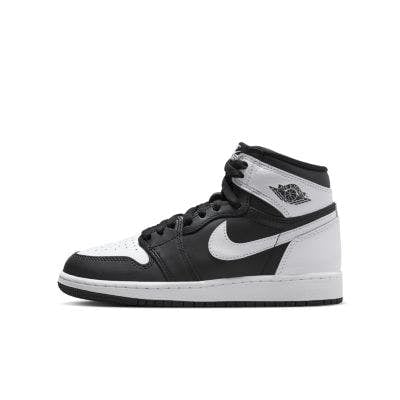 Air Jordan 1 High OG "Black/White" Big Kids' Shoes